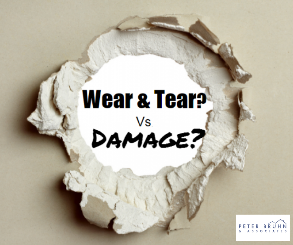 What is the difference between ‘wear and tear’ and ‘damage’?